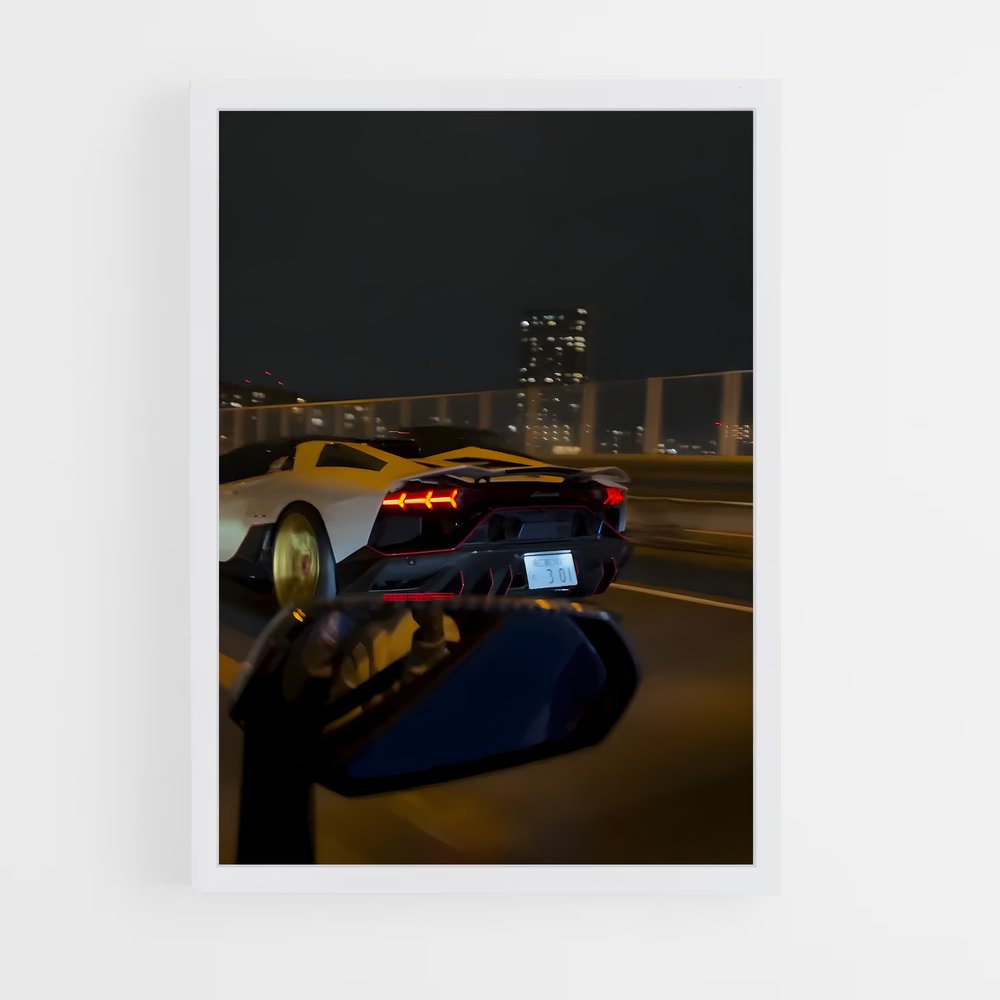 Poster Aventador svj autoroute – affiche Lamborghini (vue 3)